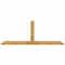 Ekena Millwork Portland Rough Sawn Timber Gable Bracket, Western Red Cedar, 108"W x 40"H x 6"D x 6"F, 9/12 Pitch GBW108X40X0606POR00RWR - alternate 1